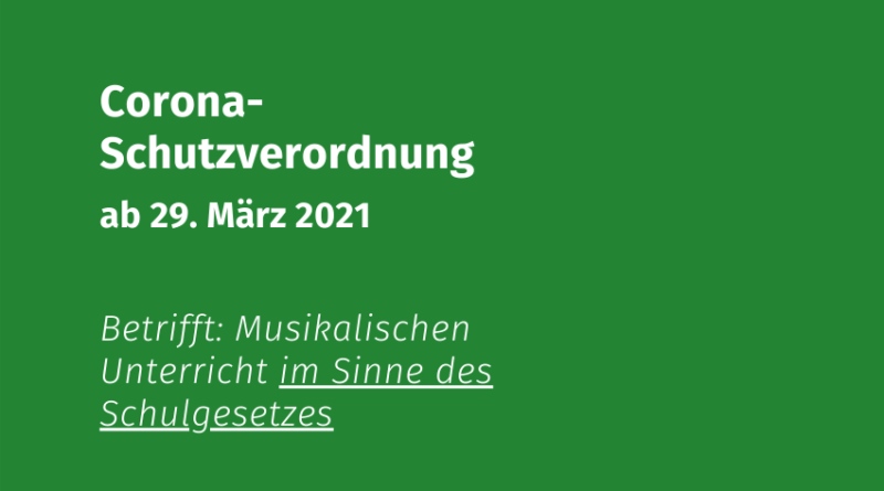 Coronaschutzverordnung 29-03-2021 Volksmusikerbund NRW